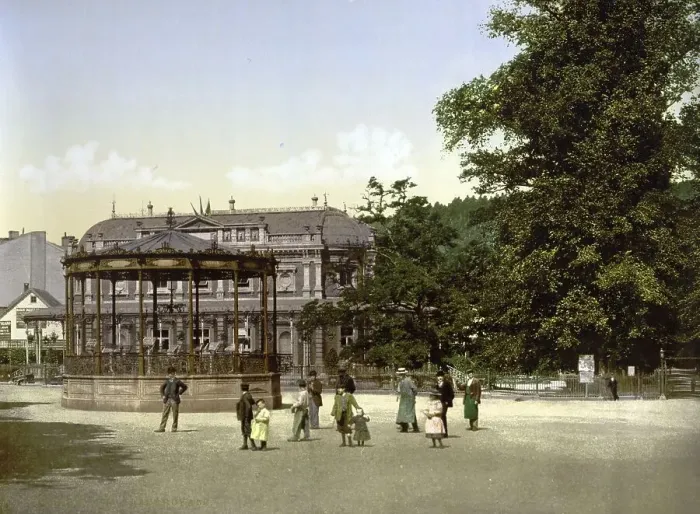 Framed Print : Place Royal in the spa town of Spa in Wallonia