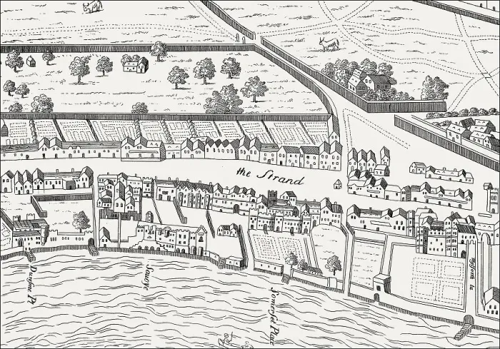 Framed Print : Plan of Covent Garden, Strand, Westminster Framed Print : Plan of Covent Garden, Strand, Westminster