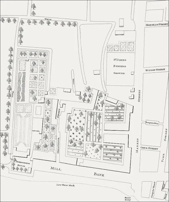 Framed Print : Plan oft the Peterborough House