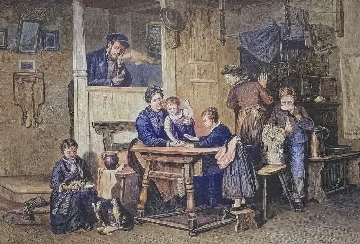 Framed Print : Playing with children on a Sunday afternoon in a middle-class flat Framed Print : Playing with children on a Sunday afternoon in a middle-class flat