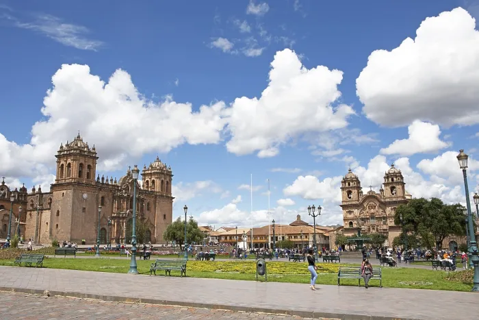 Framed Print : Plaza de Armas in the historic centre of Cusco Framed Print : Plaza de Armas in the historic centre of Cusco