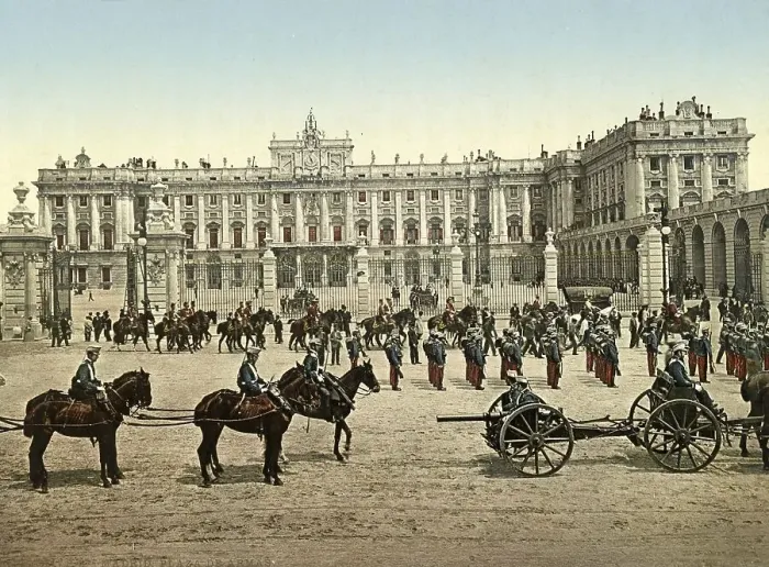 Framed Print : Plaza de Armas, Madrid, Spain, c