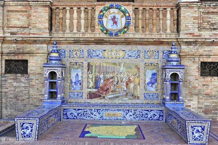 Framed Print : Plaza de Espana in Sevilla
