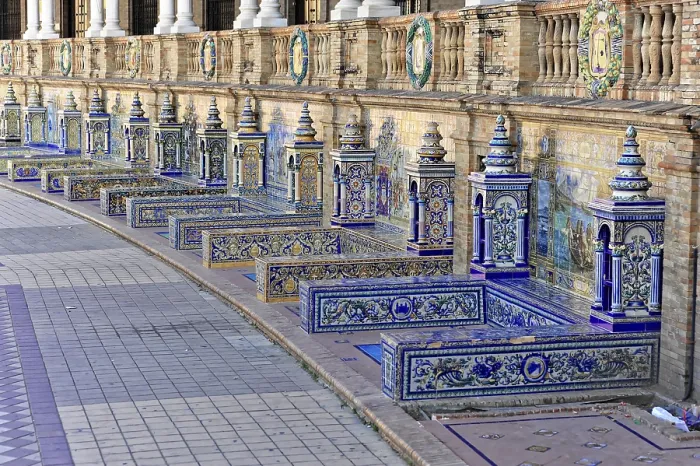 Framed Print : Plaza de Espana in Seville Framed Print : Plaza de Espana in Seville