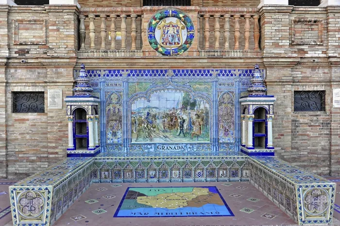 Framed Print : Plaza de Espana in Seville Framed Print : Plaza de Espana in Seville