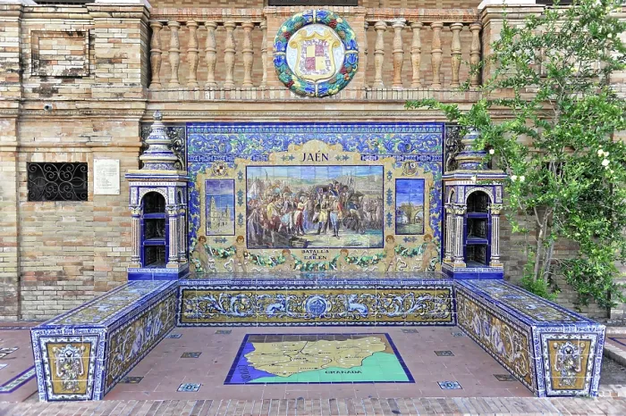 Framed Print : Plaza de Espana in Seville