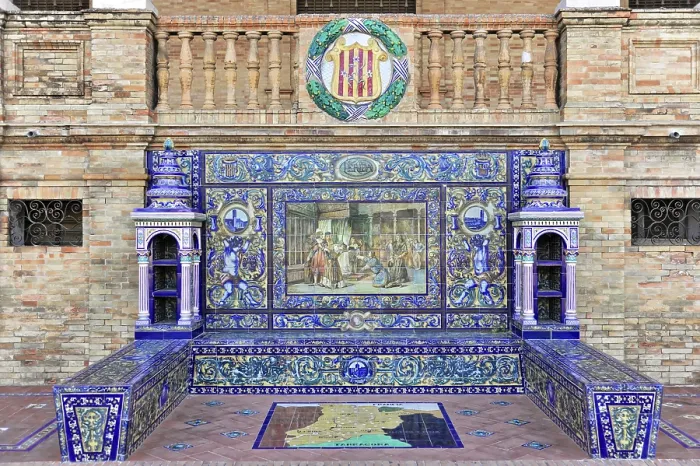 Framed Print : Plaza de Espana in Seville