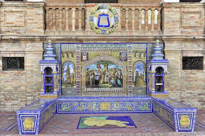Framed Print : Plaza de Espana in Seville