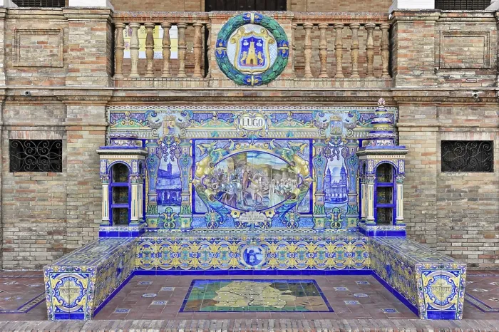 Framed Print : Plaza de Espana in Seville