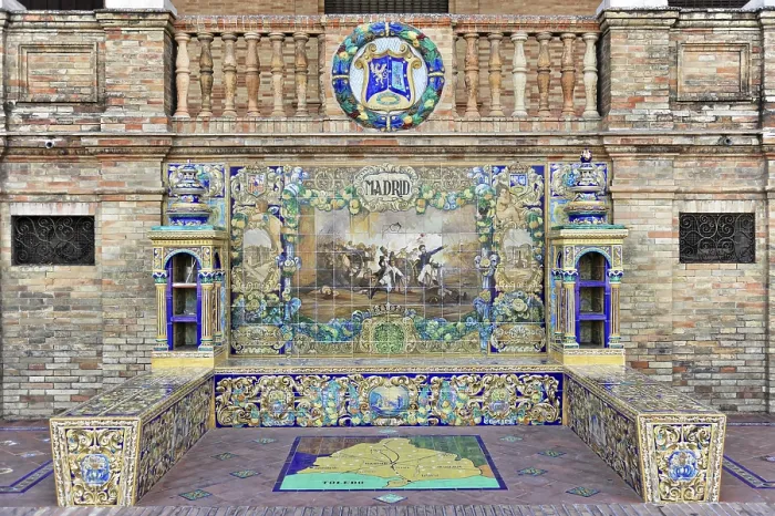 Framed Print : Plaza de Espana in Seville