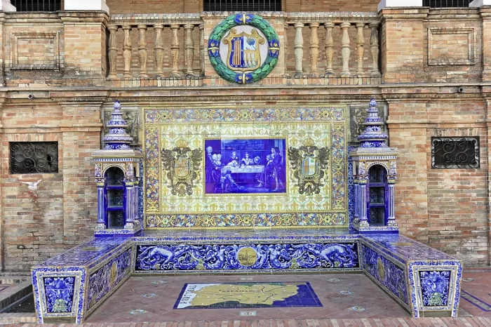 Framed Print : Plaza de Espana in Seville