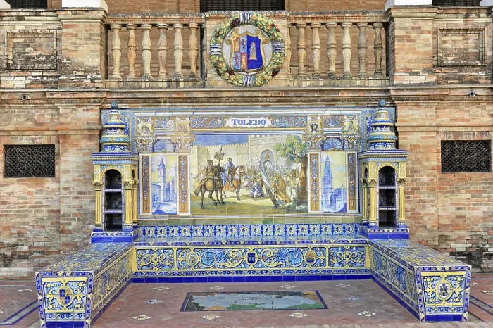 Framed Print : Plaza de Espana in Seville