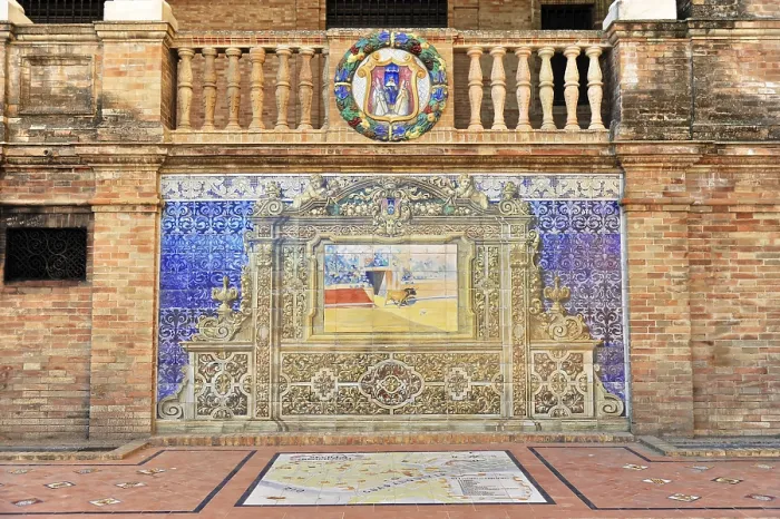 Framed Print : Plaza de Espana in Seville