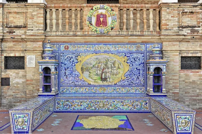 Framed Print : Plaza de Espana in Seville