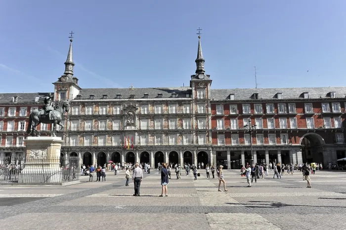 Framed Print : Plaza Mayor, Madrid, Spain, Europe