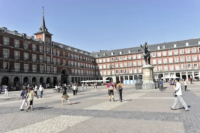 Framed Print : Plaza Mayor, Madrid, Spain, Europe