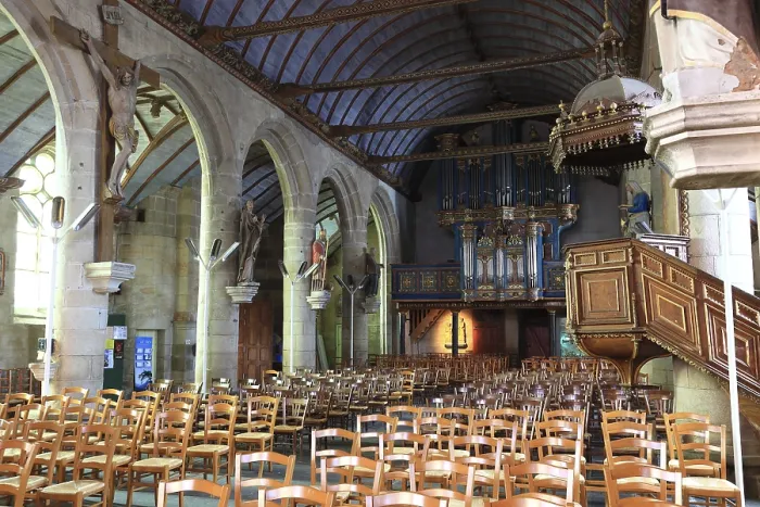 Framed Print : Pleyben, Saint Germain Church, inside the church