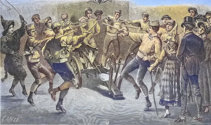 Framed Print : Plough Monday in England, the Plough Dance Framed Print : Plough Monday in England, the Plough Dance