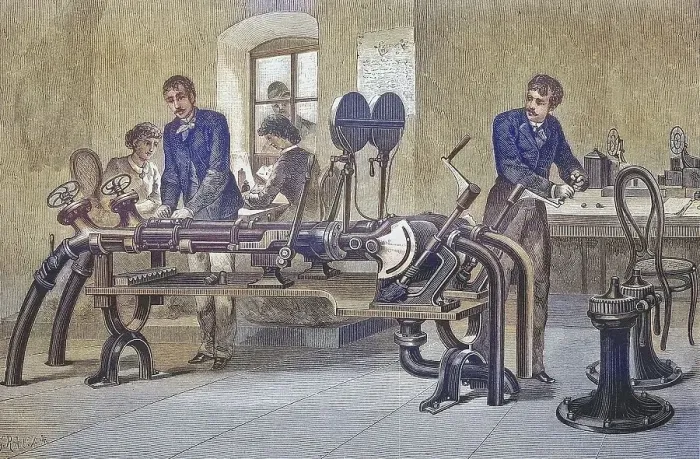 Framed Print : The pneumatic post in Vienna, Austria