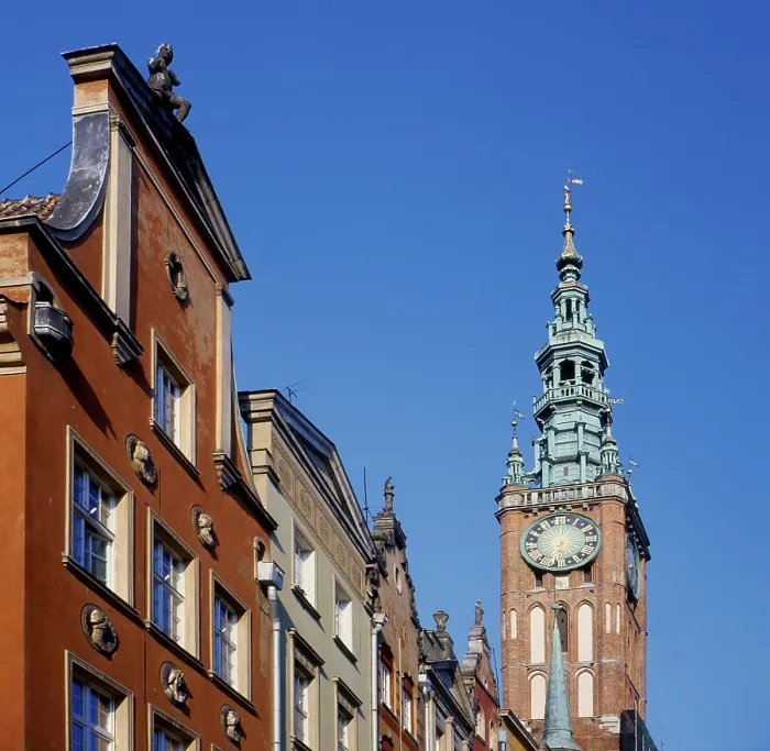 Framed Print : Poland, Gdansk, Long Market, City Hall