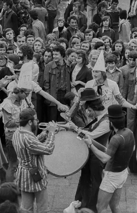 Framed Print : Poland, Krakow, 22. 06. 1977, student carnival Juwenalia