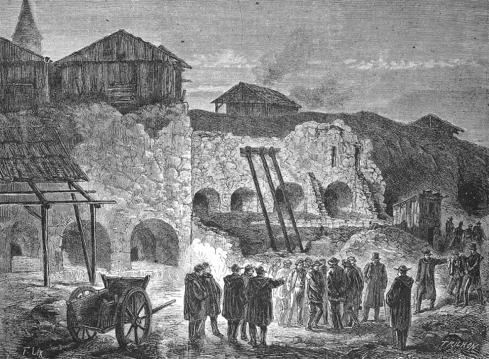 Framed Print : A Police Raid on the Quarries of America Framed Print : A Police Raid on the Quarries of America