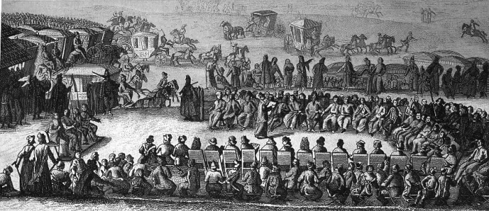 Framed Print : Polish national assembly, about 1700