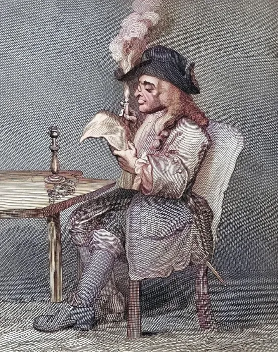 Framed Print : The Politician A Facsimile of the original engraving from the design by Hogarth from The Works of Hogarth published