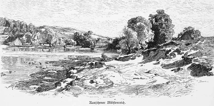 Framed Print : Mill pond in Svetlogorsk or Rauschen Framed Print : Mill pond in Svetlogorsk or Rauschen