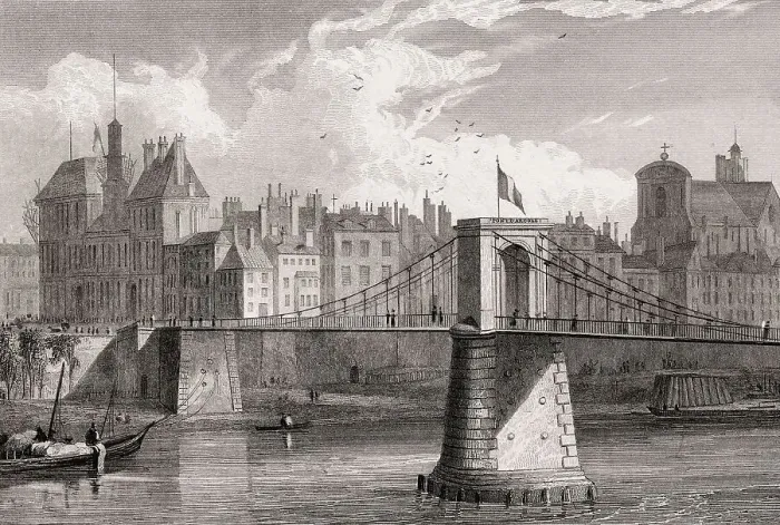 Framed Print : The pont d'Arcole, Paris, France