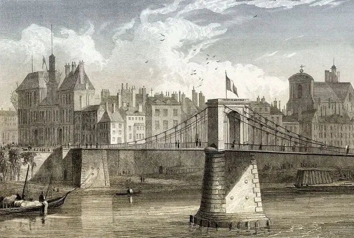 Framed Print : The pont d'Arcole, Paris, France