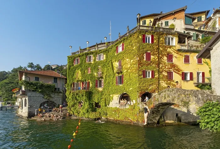 Framed Print : Ponte della Civera bridge, Borgo di Nesso