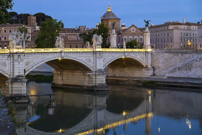 Framed Print : Ponte Vittorio Emanuele II, Vittorio Emanuele II Bridge
