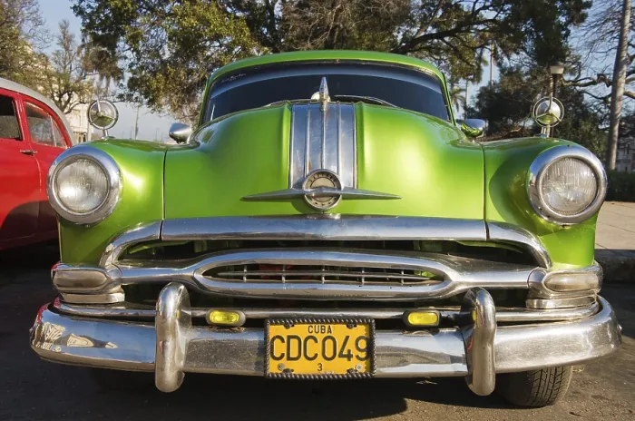 Framed Print : Pontiac, classic car, Havana, Cuba