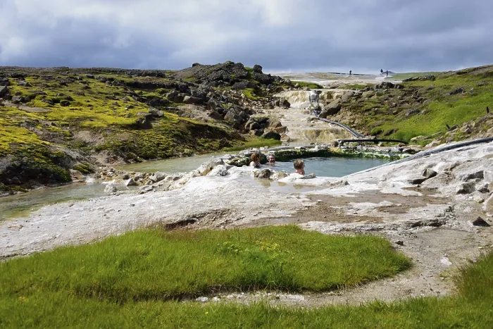 Framed Print : Pool, Kjolur, Hot Pot, Hveravellir