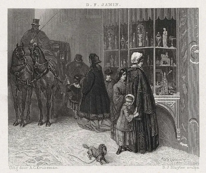 Framed Print : Poor People and Rich People on the Street