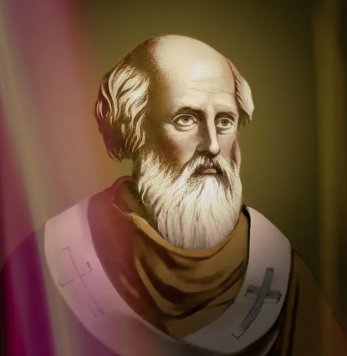 Framed Print : Pope Adeodatus II, c.621 - 676