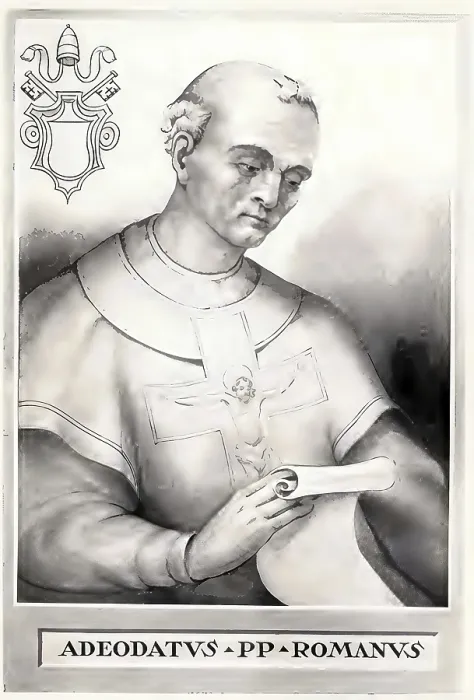 Framed Print : Pope Adeodatus II, also Deodatus II