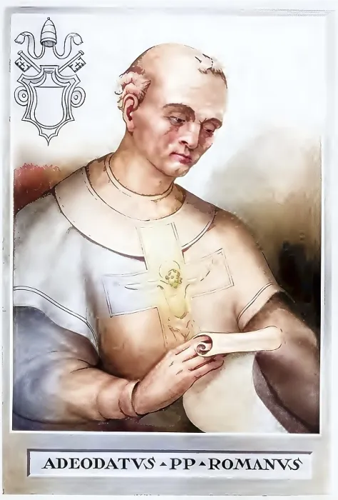 Framed Print : Pope Adeodatus II, also Deodatus II