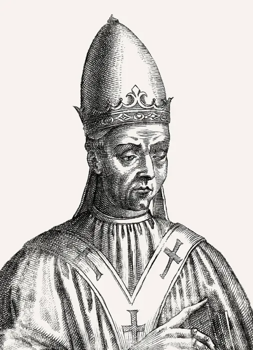 Framed Print : Pope Adrian I, Adriano I, Hadrian I