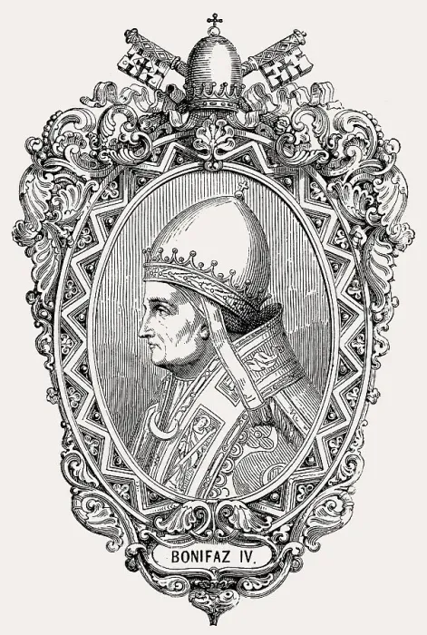 Framed Print : Pope Boniface IV, Pope 608 to 615 Framed Print : Pope Boniface IV, Pope 608 to 615