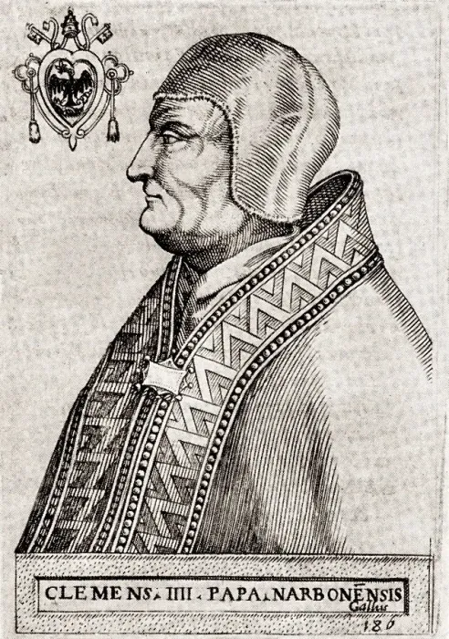 Framed Print : Pope Clement IV, 1190 -1268, born Gui Foucois