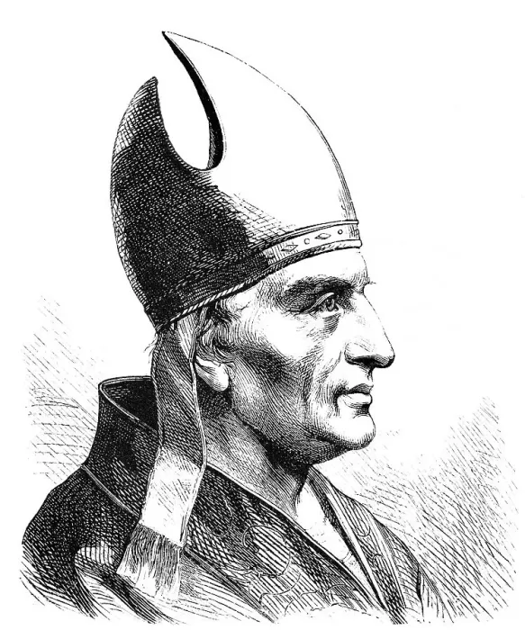 Framed Print : Pope Gelasius I, Pope from 1 March 492 to his death in 496