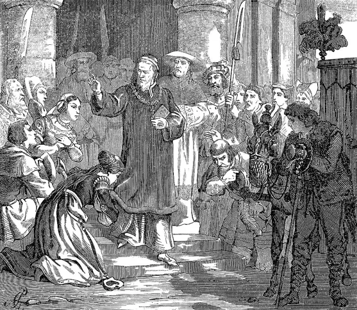 Framed Print : Pope Gregory VI leaving Avignon Framed Print : Pope Gregory VI leaving Avignon