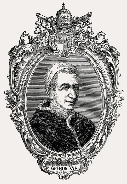 Framed Print : Pope Gregory XVI, 1765 -1846, was Pope from 2 February 1831 to his death