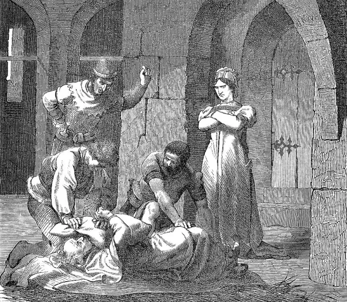 Framed Print : Pope John X smothered to death in the dungeon by Marozia in 928 Framed Print : Pope John X smothered to death in the dungeon by Marozia in 928