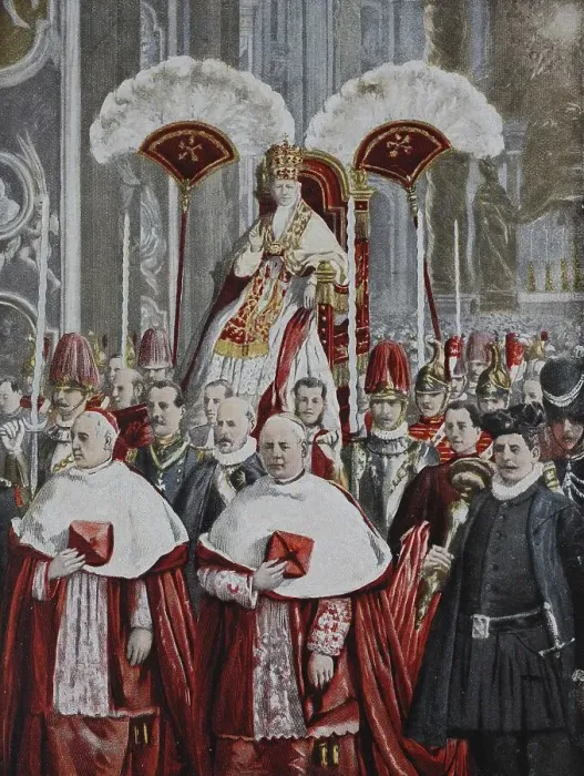 Framed Print : Pope Leo XIII. at the Papal Basilica of St Framed Print : Pope Leo XIII. at the Papal Basilica of St