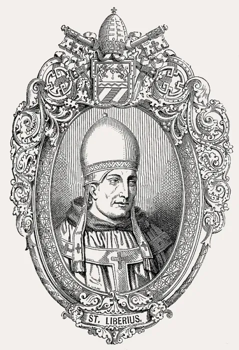 Framed Print : Pope Liberius, Papst Liberius, 310 - 366