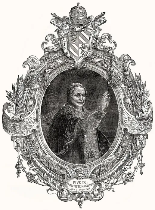 Framed Print : Pope Pius IX, 13 May 1792 - 7 February 1878