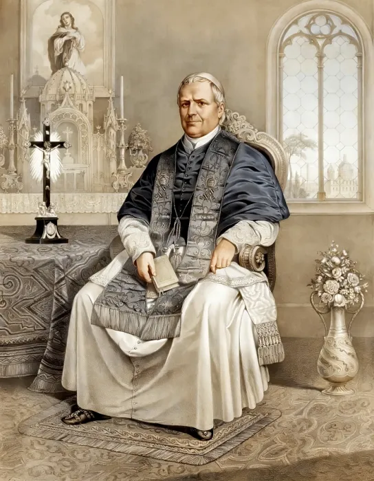 Framed Print : Pope Pius IX, 1792 - 1878, Giovanni Maria Mastai-Ferretti